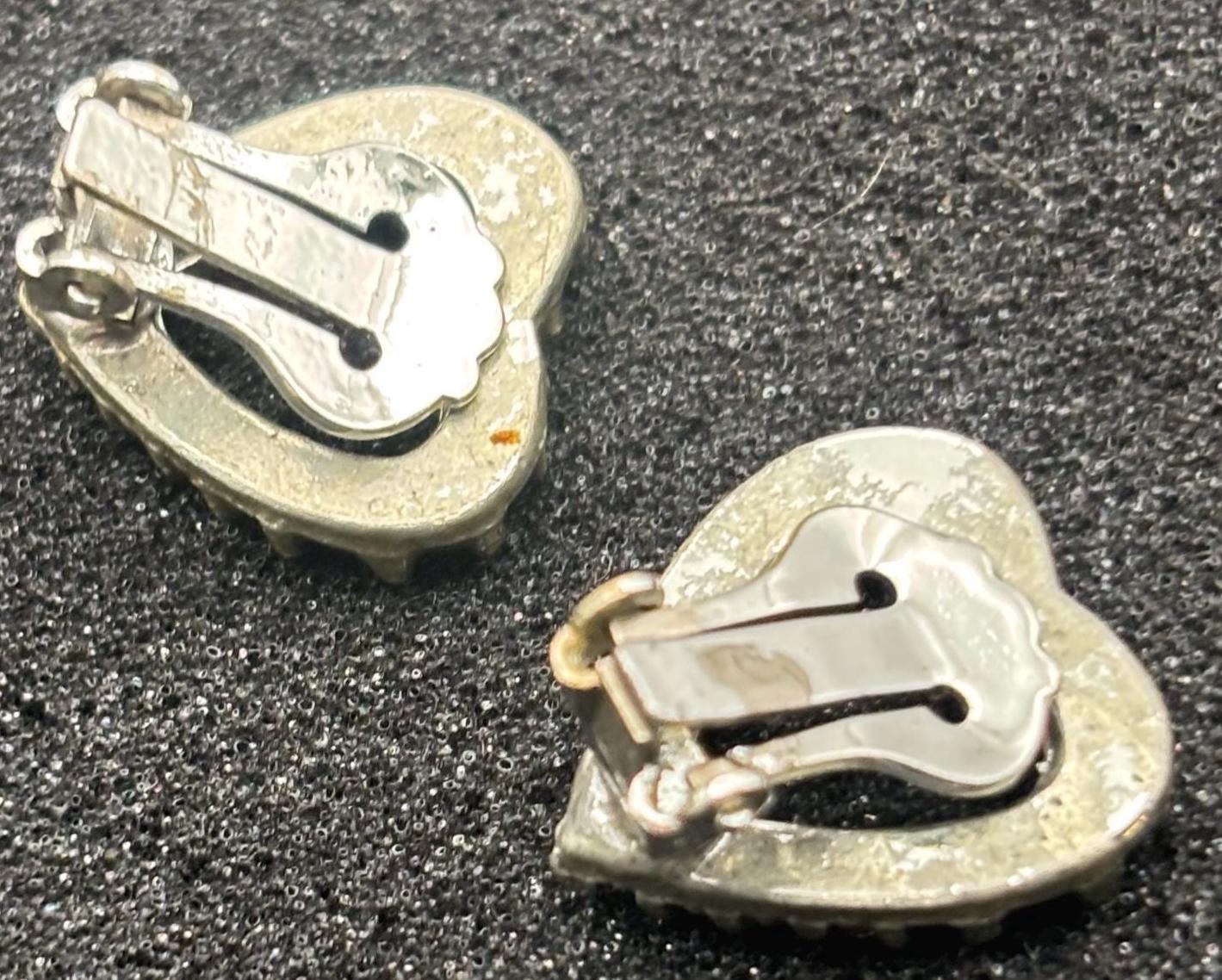 Vintage Mustard Silver Enamel Earrings Lover Antiques and Vintage