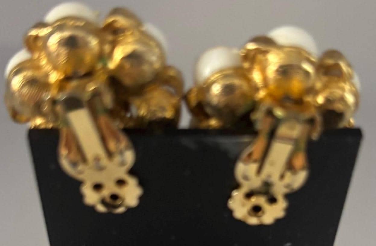 Vintage Mustard Silver Enamel Earrings Lover Antiques and Vintage