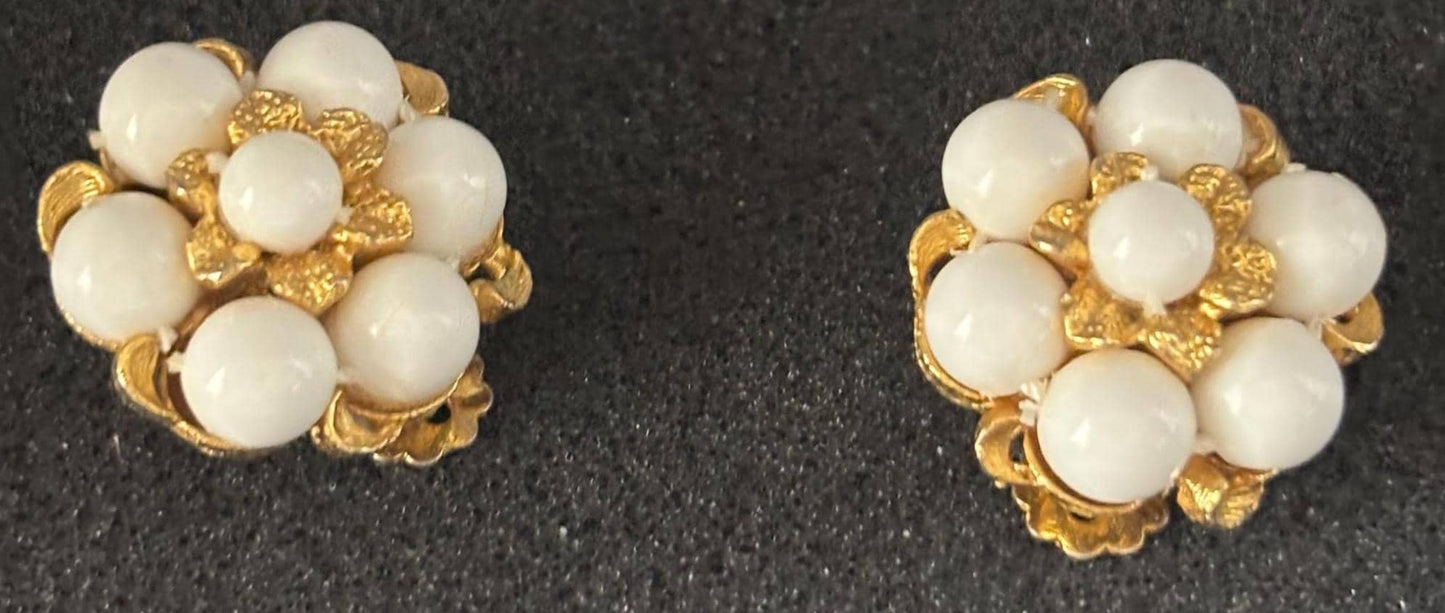 Vintage Mustard Silver Enamel Earrings Lover Antiques and Vintage