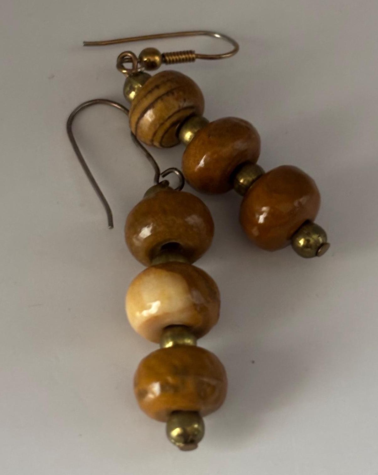 Vintage Mustard Silver Enamel Earrings Lover Antiques and Vintage