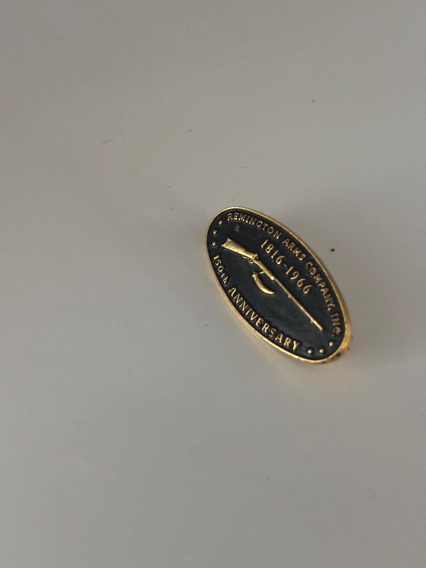 Vintage Remington Arms 150th Anniversary Pin Pin Brooch Lover Antiques and Vintage