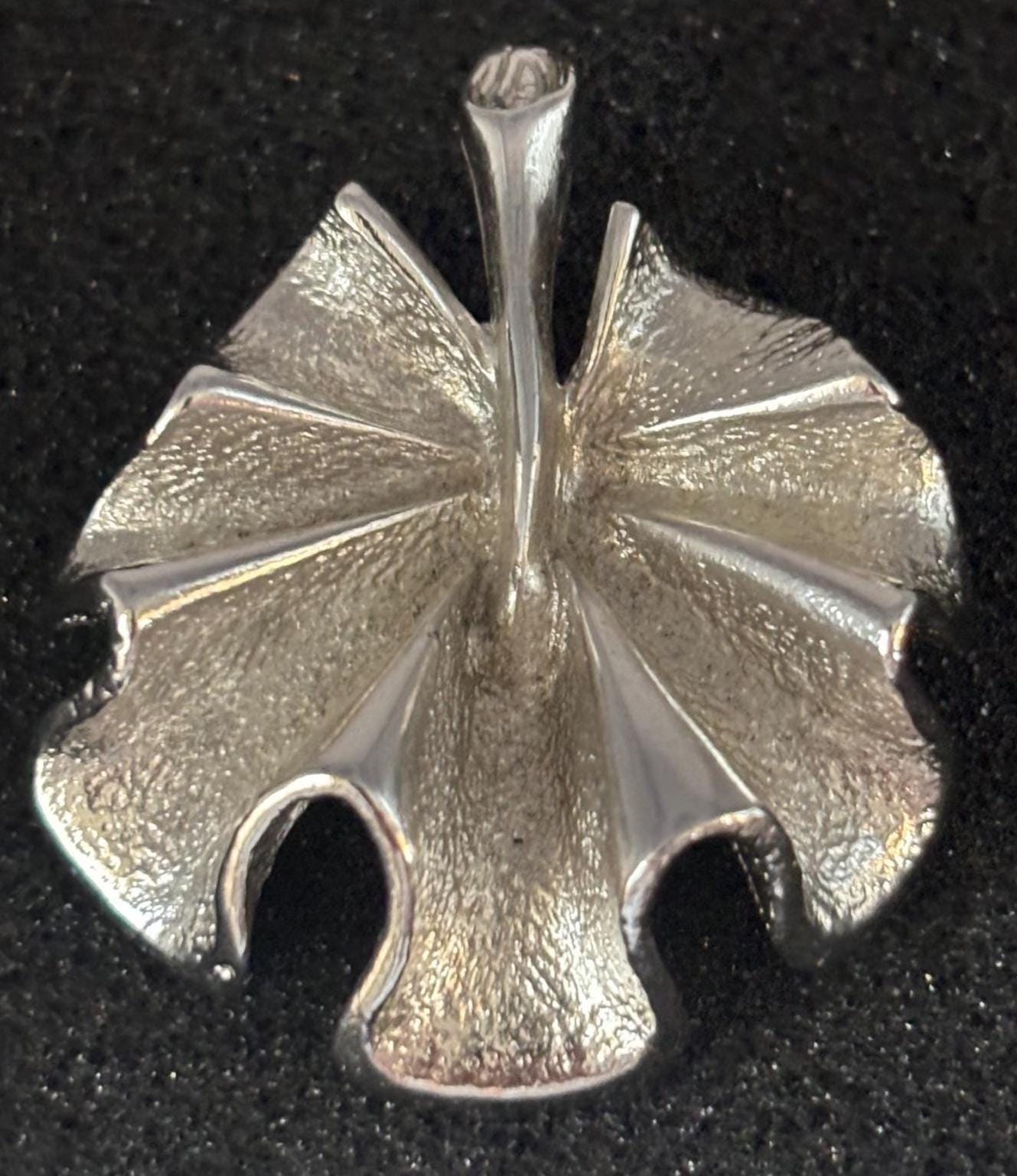 Vintage Sarah Coventry Silver Tone Geranium Leaf Brooch Lover Antiques and Vintage