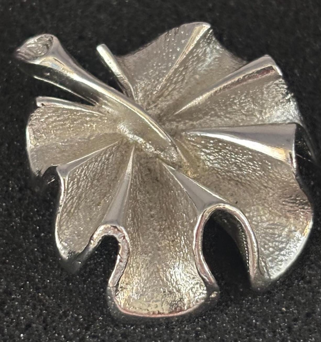 Vintage Sarah Coventry Silver Tone Geranium Leaf Brooch Lover Antiques and Vintage