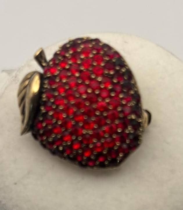 Vintage Monet Gold & Crystal Rhinestones Butterfly Pin Brooch Lover Antiques and Vintage