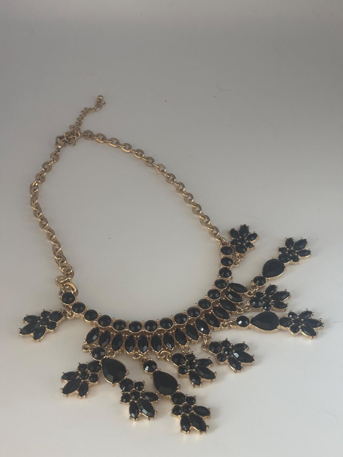 Vintage Blue & White Flower and Bead Necklace Necklace Unique Gifts Galore at Lover Antiques and Vintage