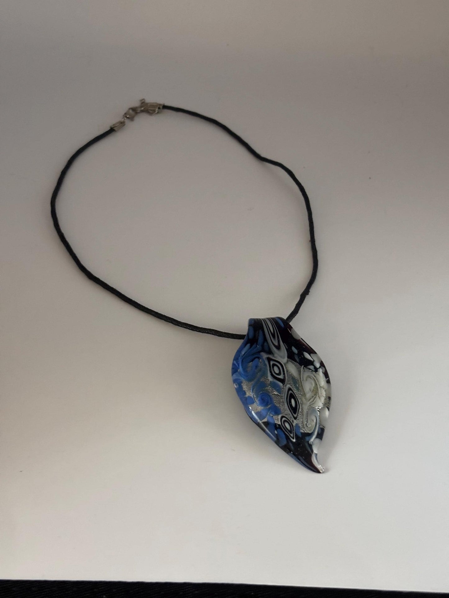 Vintage Murano Glass Pendant Necklace Lover Antiques and Vintage