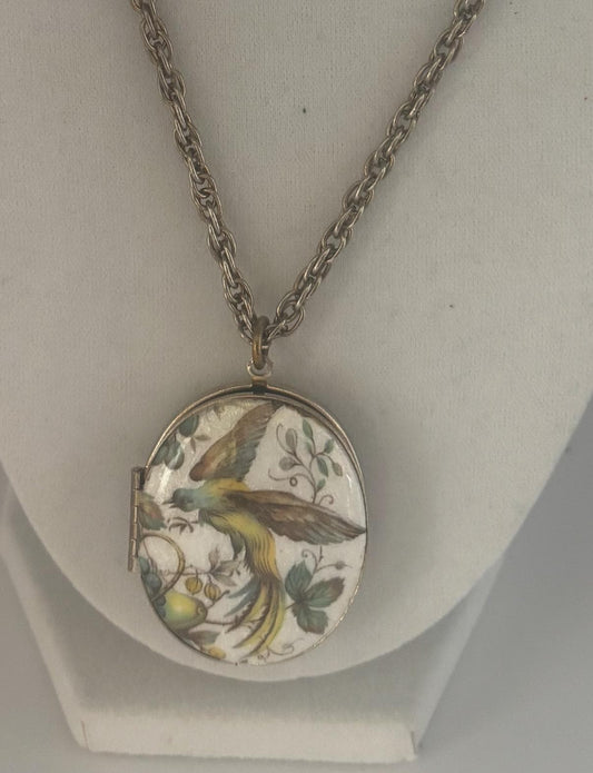 Antique Enamel Locket with Pearl Mourning Case Lover Antiques and Vintage