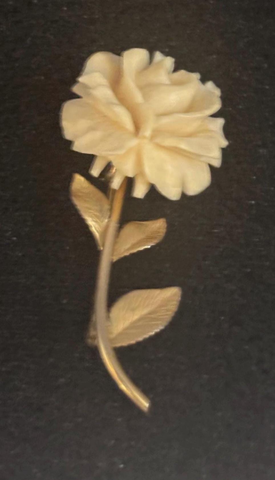 Vintage Flower Pin Brooch by Karen Lynne 12 Karat Gold Filled Lover Antiques and Vintage