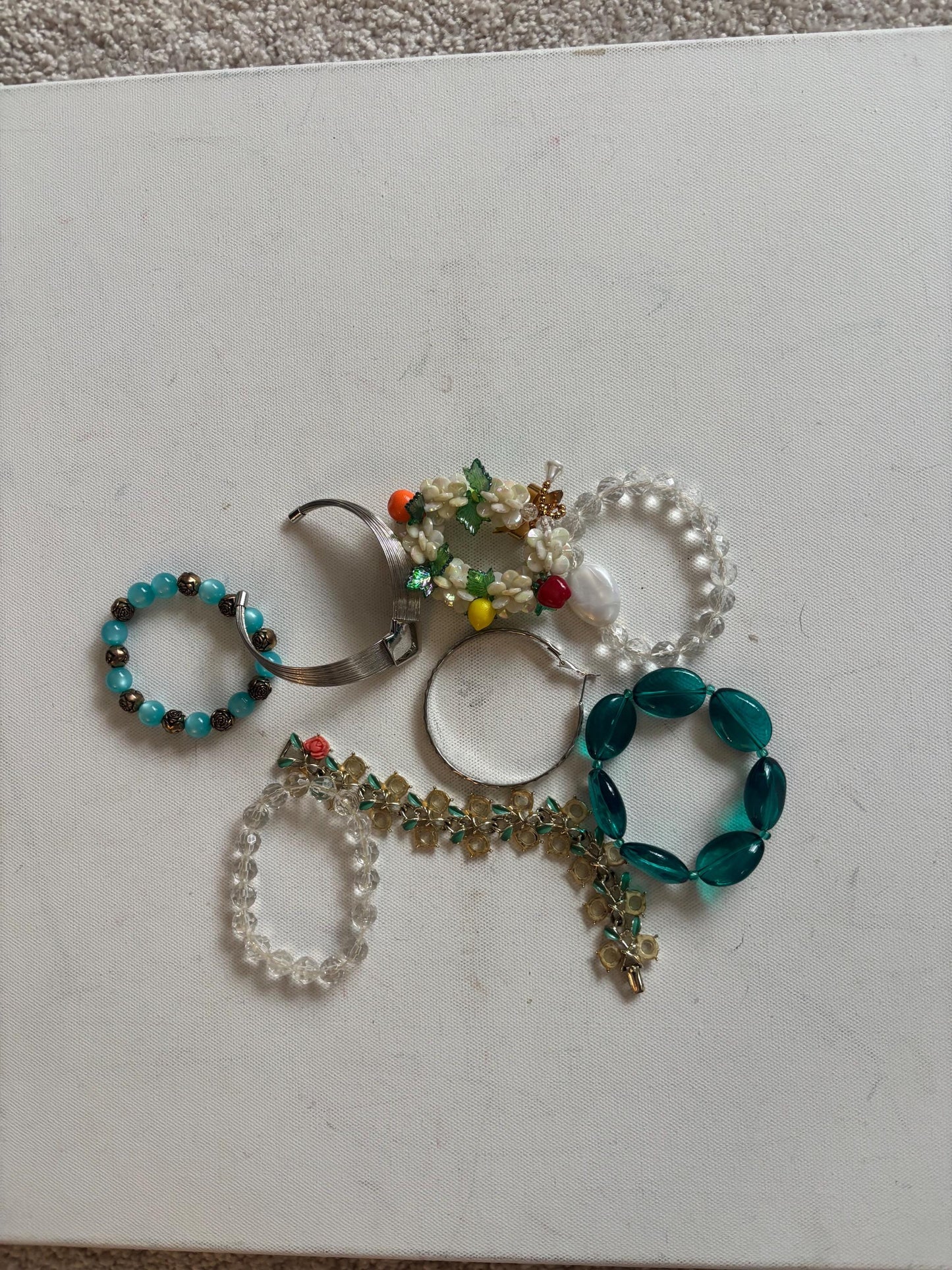 Collection of 8 Vintage Bracelets Bulk Jewelry Lover Antiques and Vintage