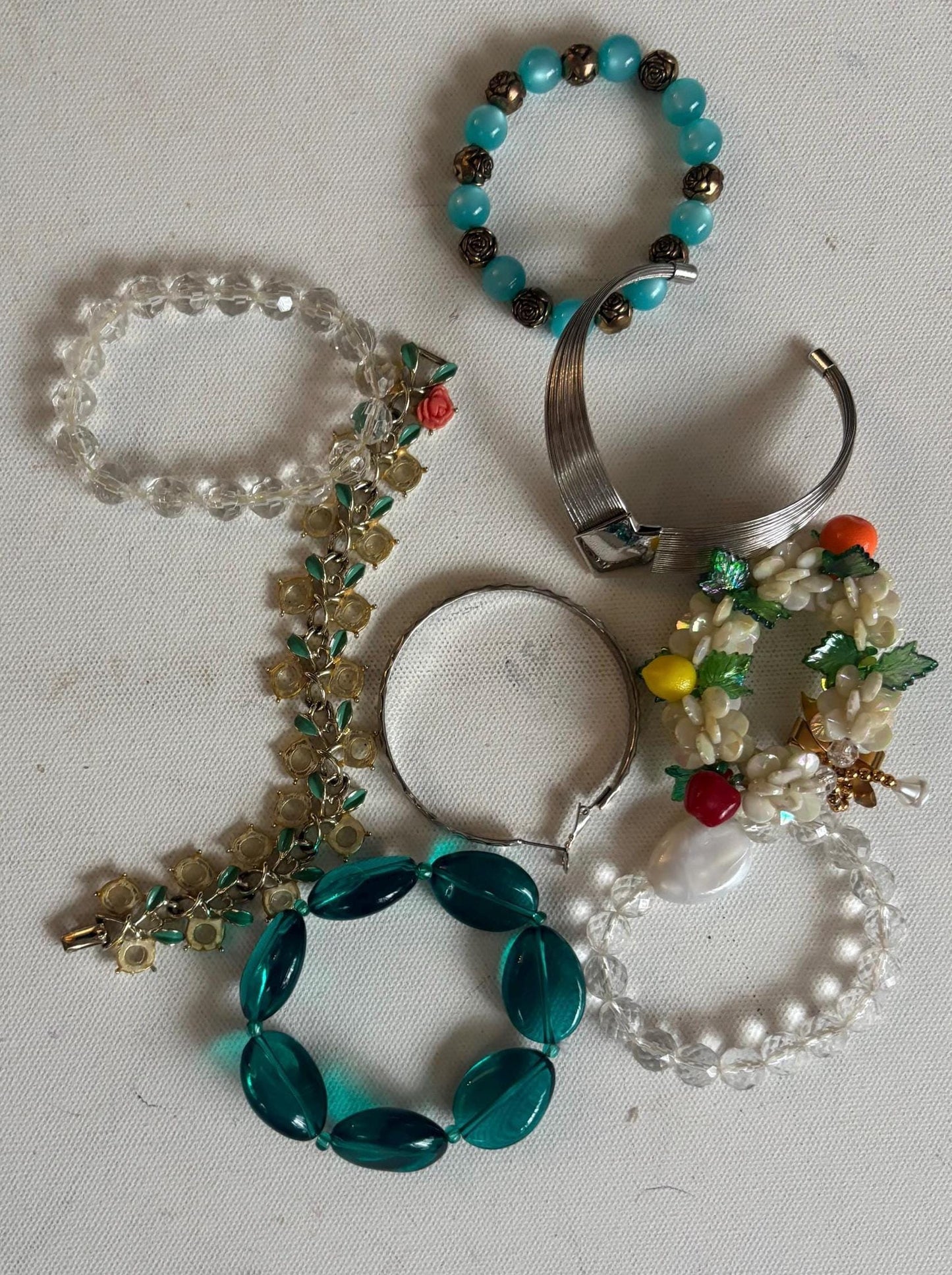 Collection of 8 Vintage Bracelets Bulk Jewelry Lover Antiques and Vintage