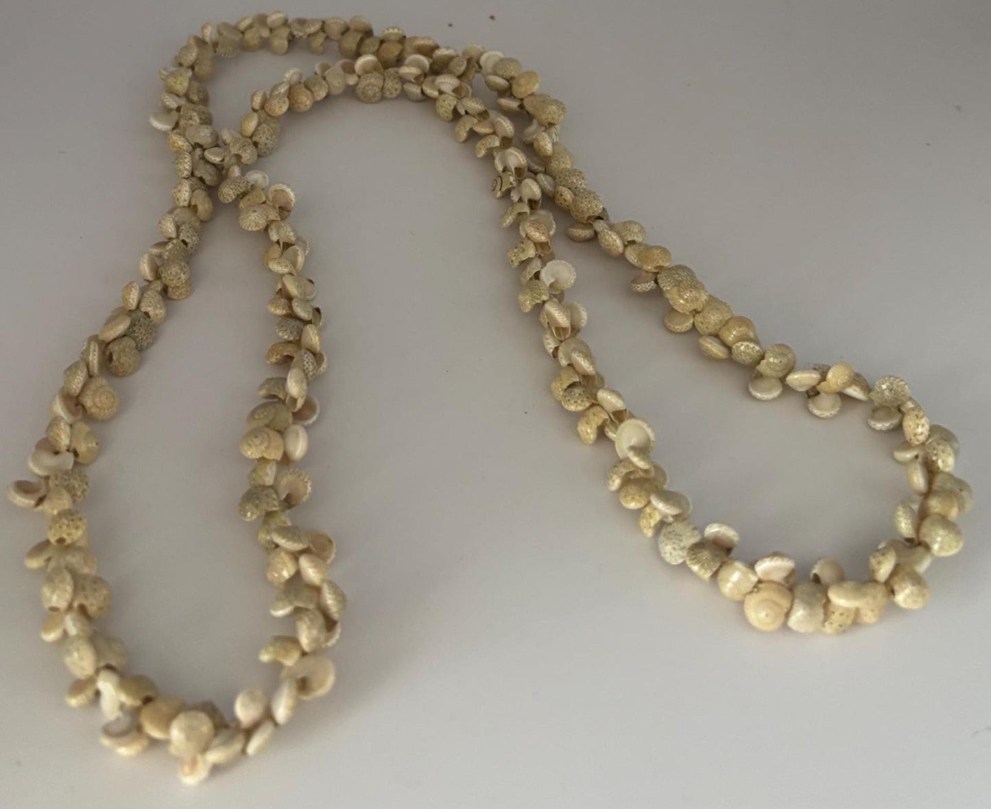 Vintage Hand Carved Bone Beaded Necklace Graduated Beads Lover Antiques and Vintage