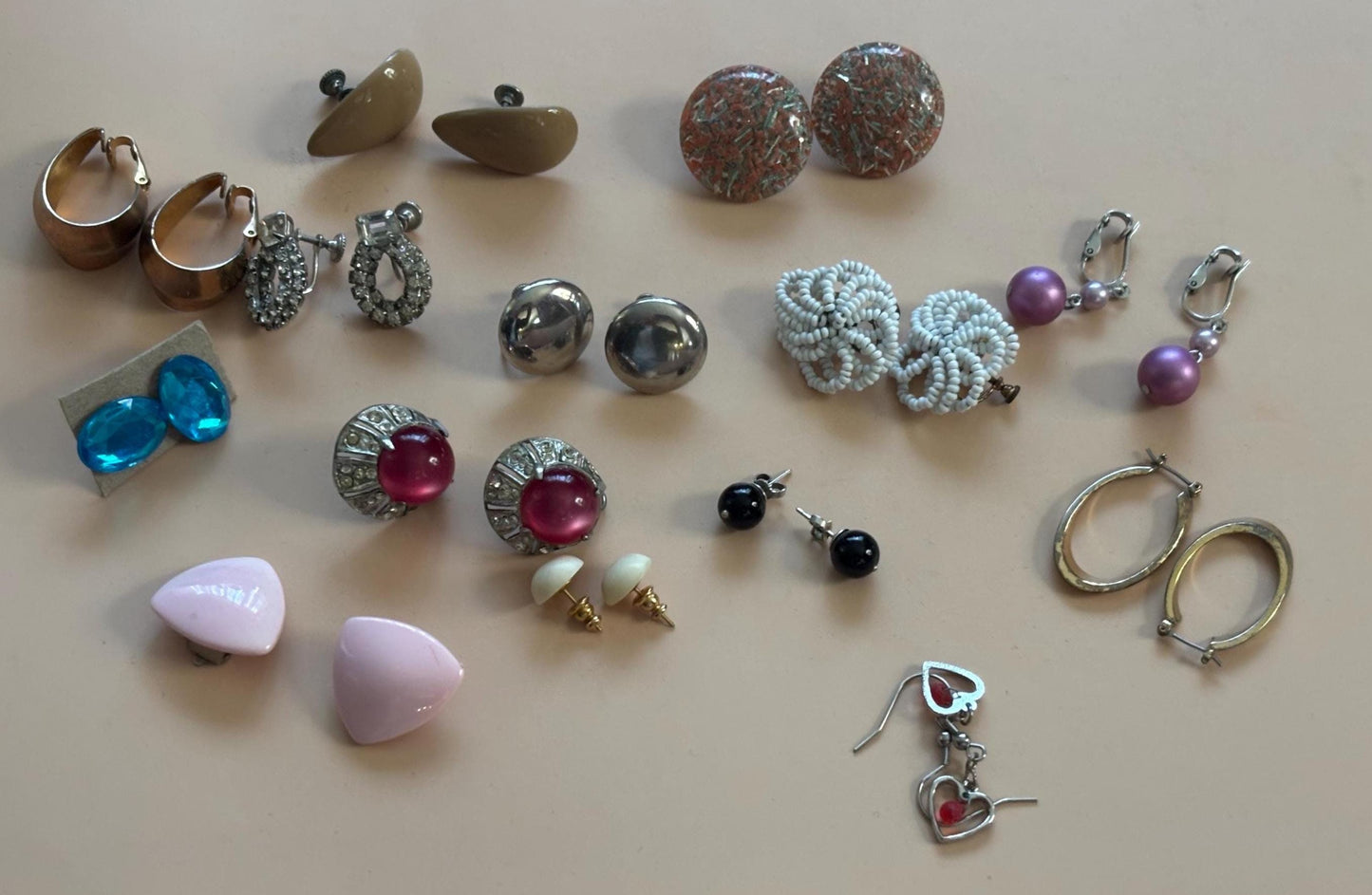 Vintage Earrings Collection Variety Jewelry Lot Lover Antiques and Vintage