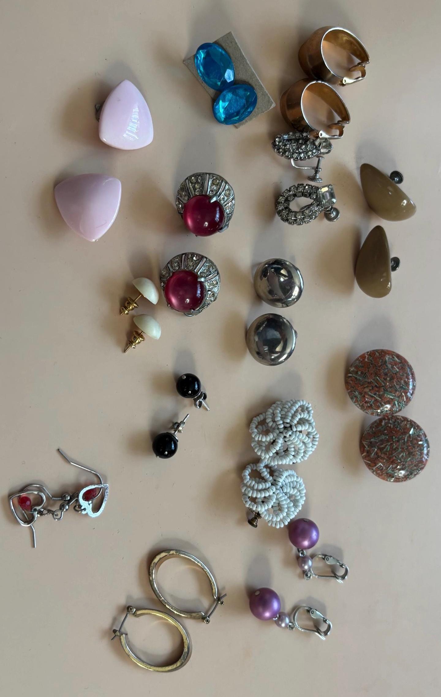 Vintage Earrings Collection Variety Jewelry Lot Lover Antiques and Vintage