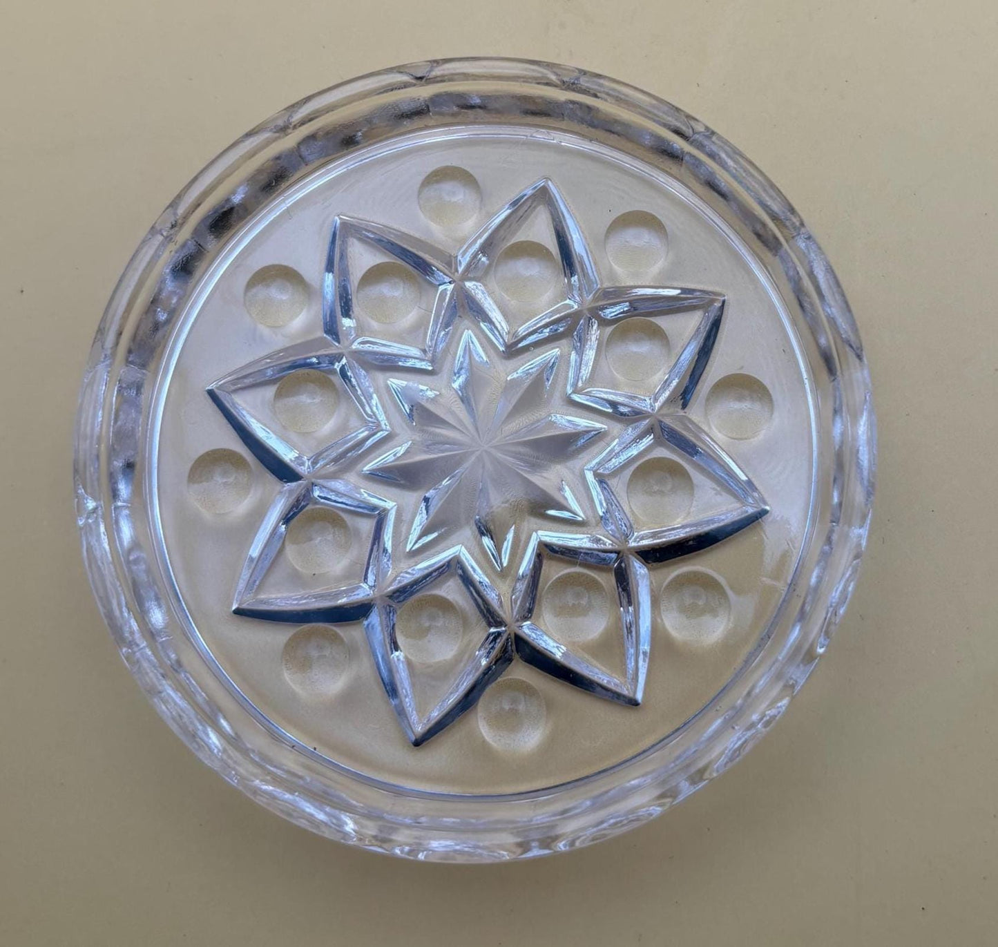 Baccarat Crystal Wine Bottle Coasters with Starburst Design Glass Coasters Set of 4 Lover Antiques and Vintage