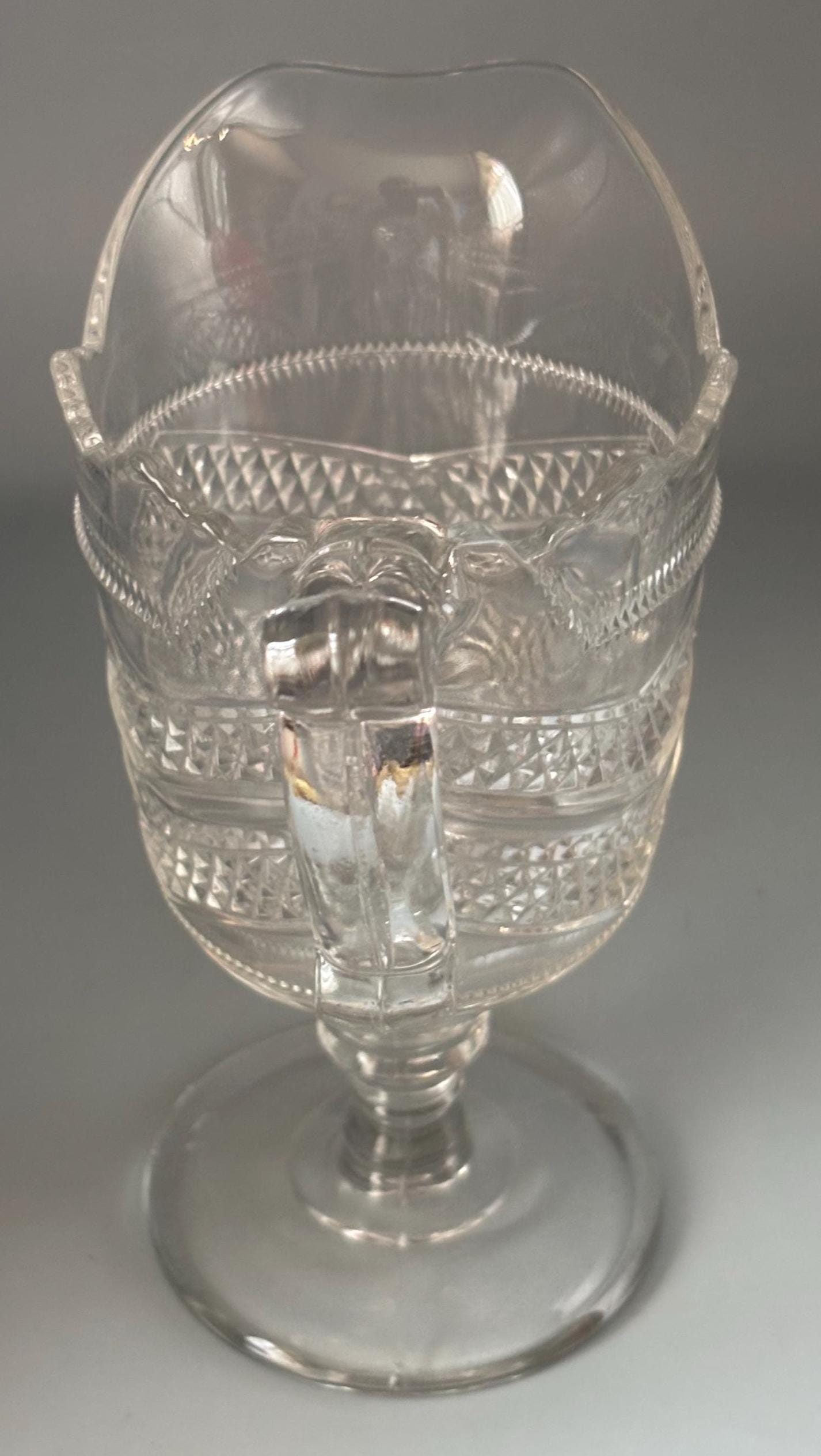 Vintage Cape Cod Glass Pitcher or Glass Creamer Footed Imperial Glass Lover Antiques and Vintage