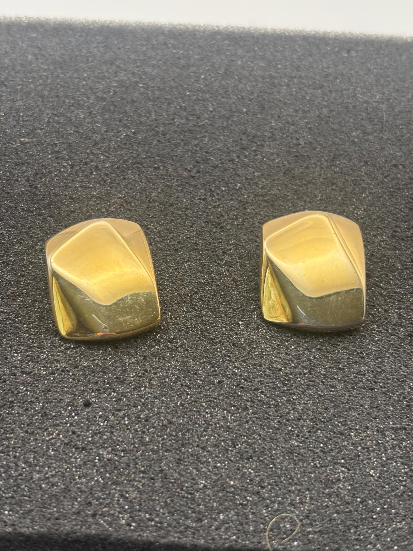 Vintage Mustard Silver Enamel Earrings Lover Antiques and Vintage
