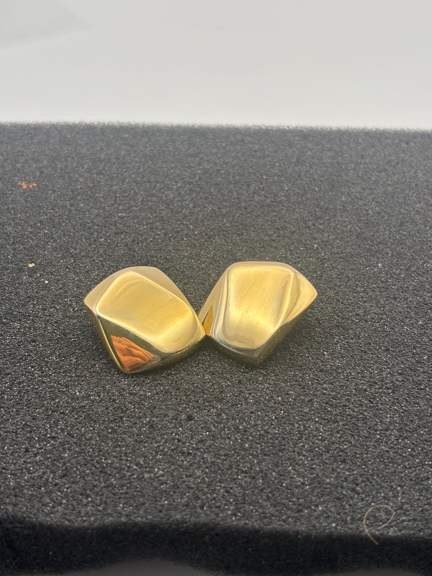 Vintage Mustard Silver Enamel Earrings Lover Antiques and Vintage