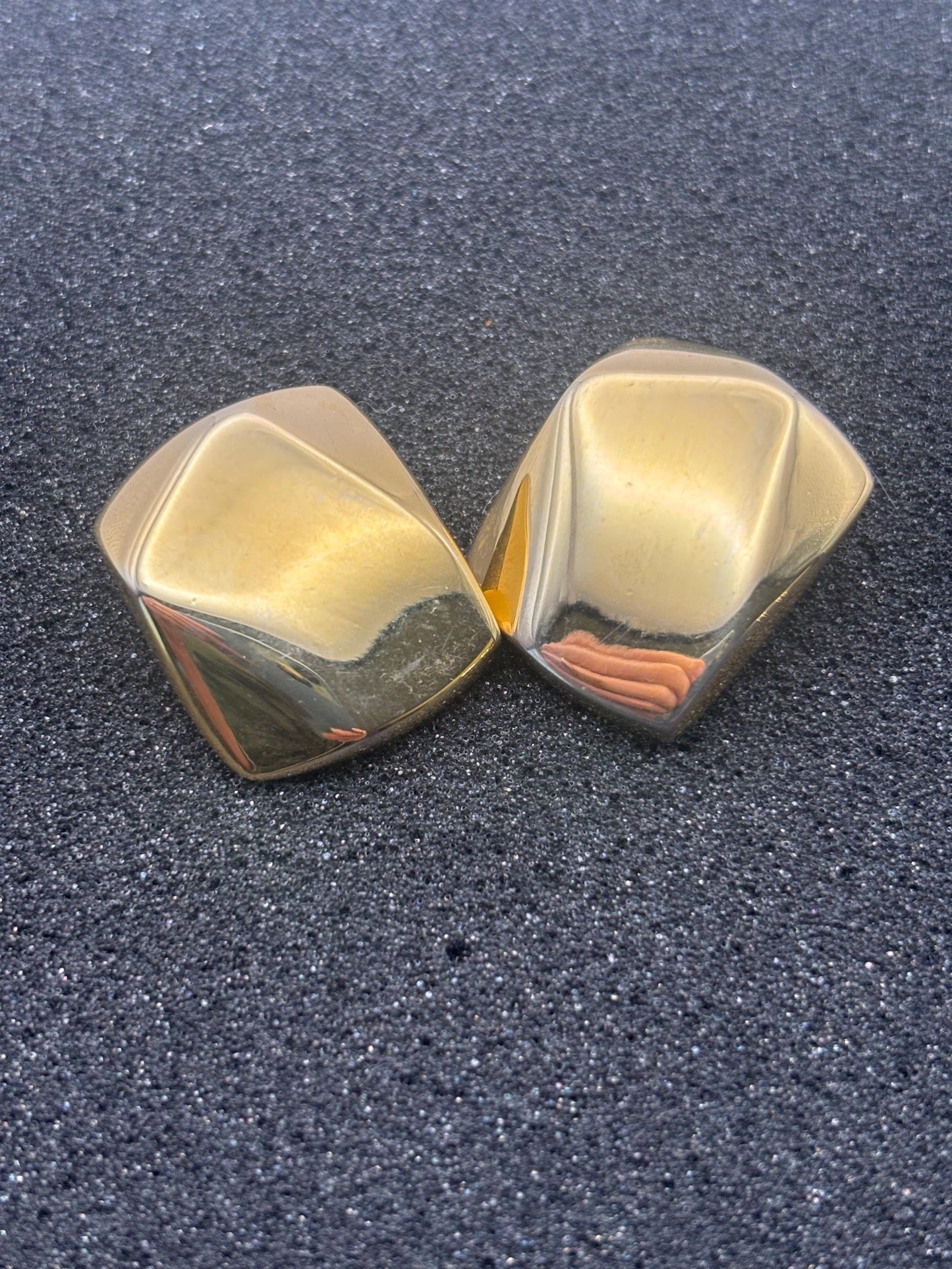 Vintage Mustard Silver Enamel Earrings Lover Antiques and Vintage