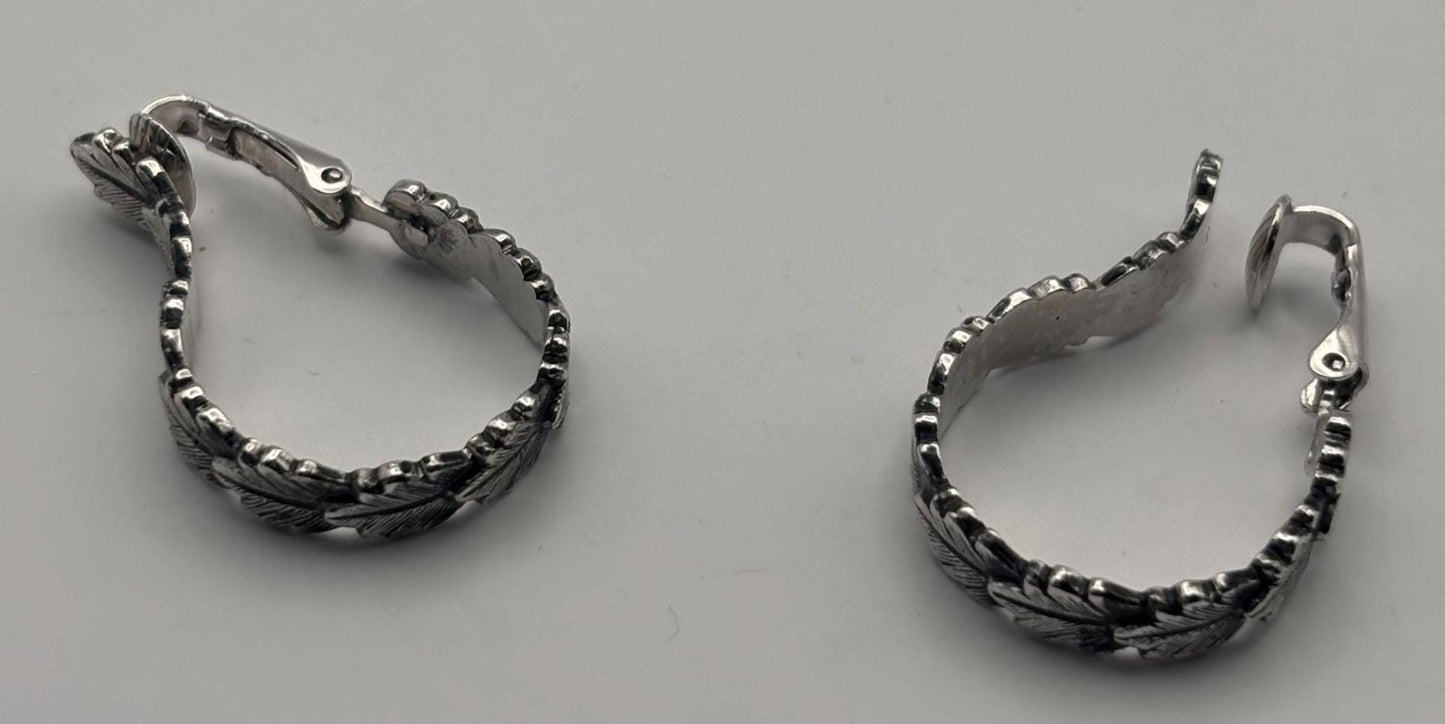 Vintage Mustard Silver Enamel Earrings Lover Antiques and Vintage