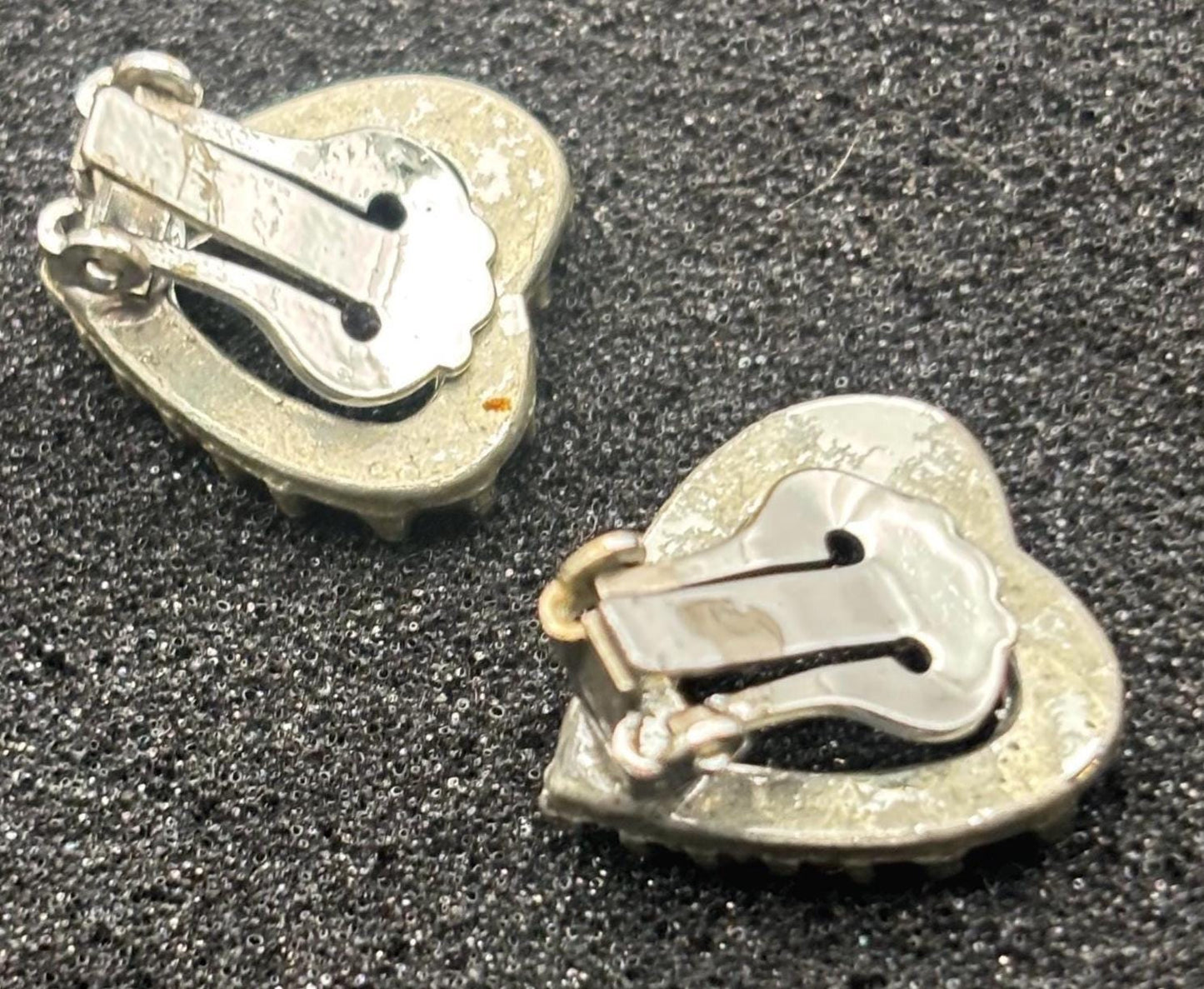Vintage Mustard Silver Enamel Earrings Lover Antiques and Vintage