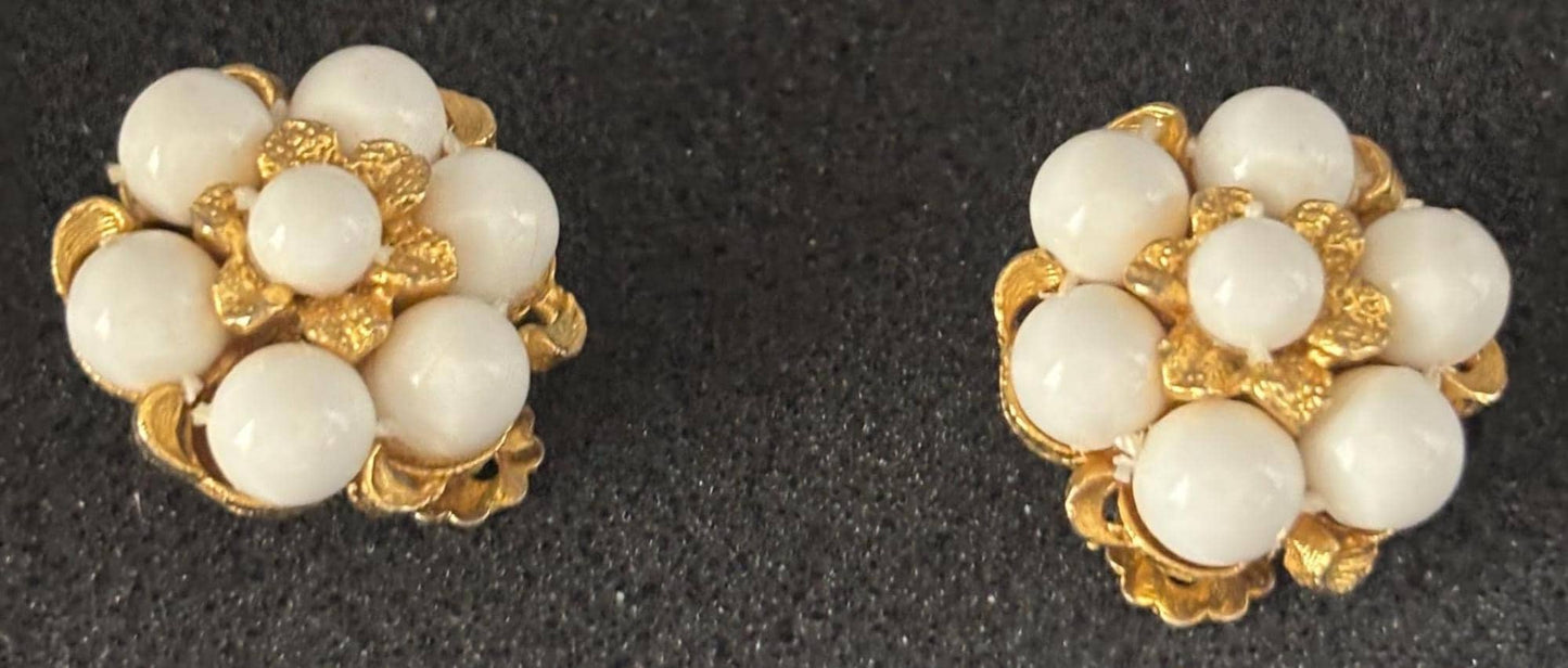 Vintage Mustard Silver Enamel Earrings Lover Antiques and Vintage
