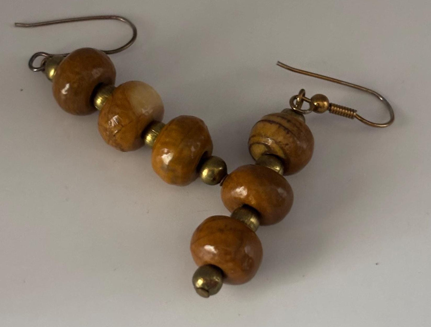Vintage Mustard Silver Enamel Earrings Lover Antiques and Vintage