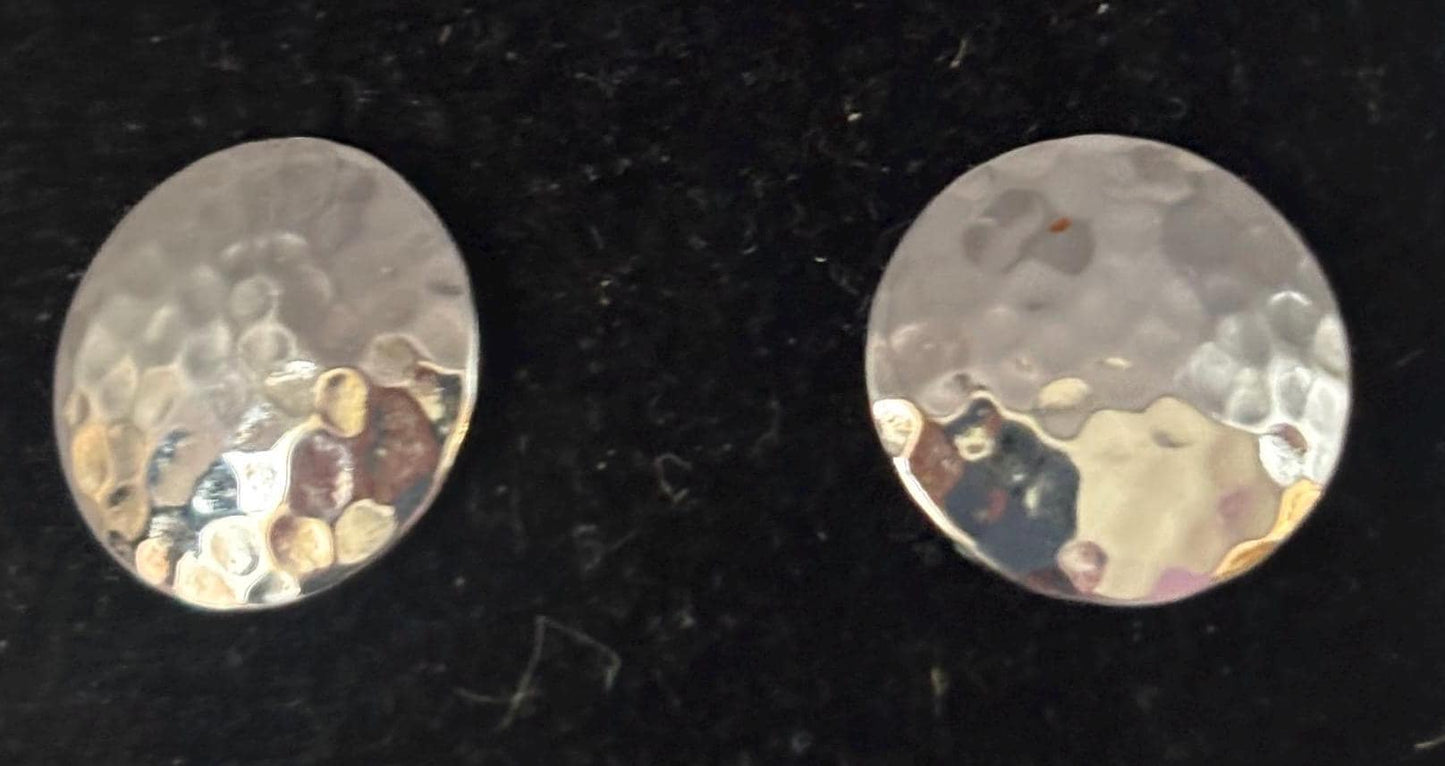 Vintage Mustard Silver Enamel Earrings Lover Antiques and Vintage