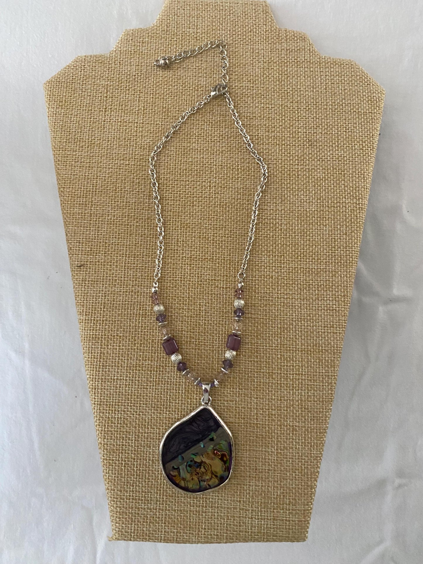 Vintage Black & Gold Bid Style Necklace Lover Antiques and Vintage